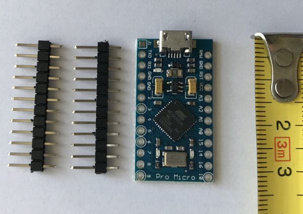 Arduino IDE Pro Micro Leonardo 互換ボード Atmega 32U4 5V 16MHz マイクロUSB インターフェイスボード ピンヘッダ付の画像2