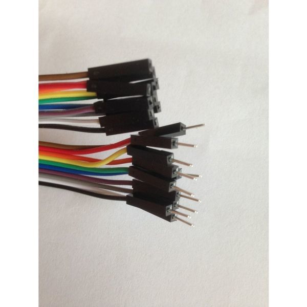 オス-メス デュポン dupont ケーブル cable ジャンパー 線 ジャンパ (ワイヤ) 20cm x 10本(10色)の画像1