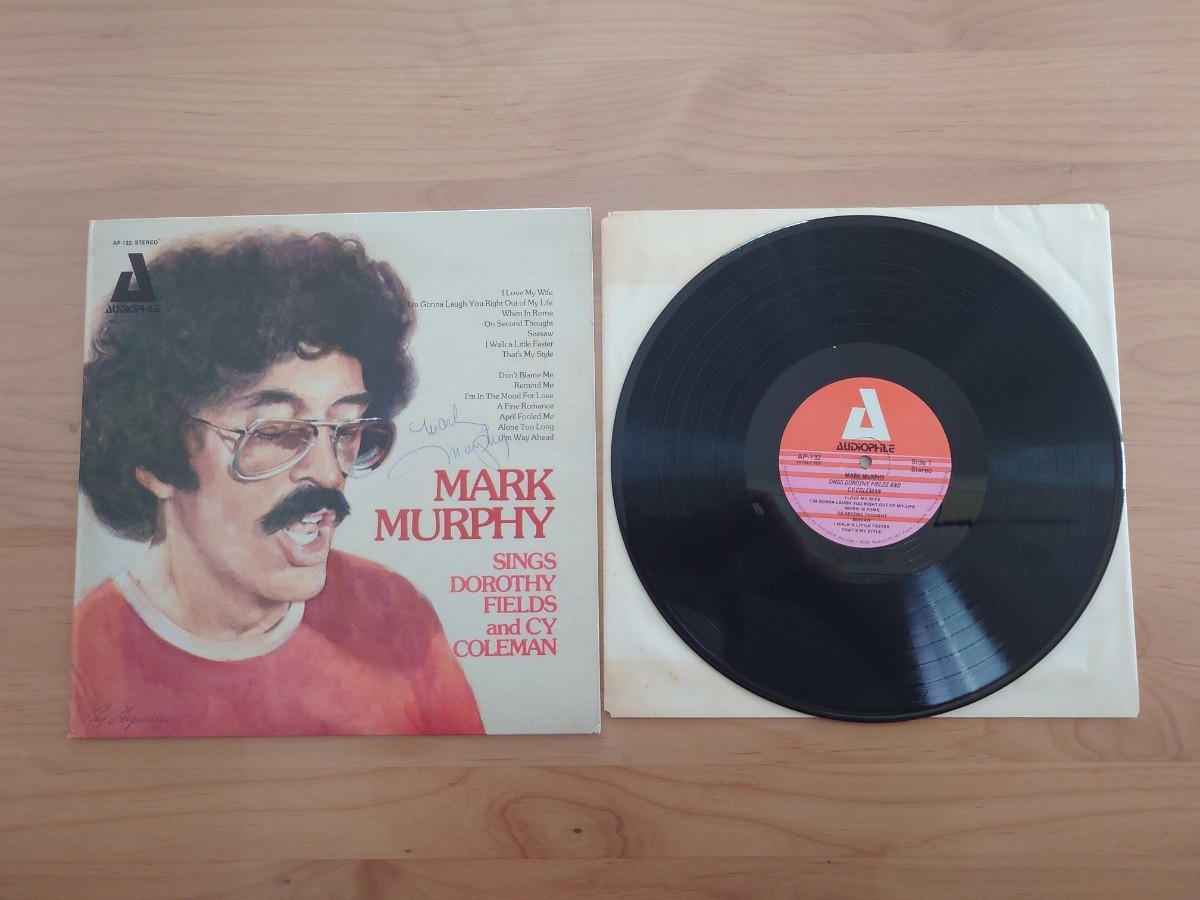 ★Mark Murphy マーク・マーフィー★Sings Mostly Dorothy Fields And Cy Coleman★サイン付★LPレコード★中古品★autographed