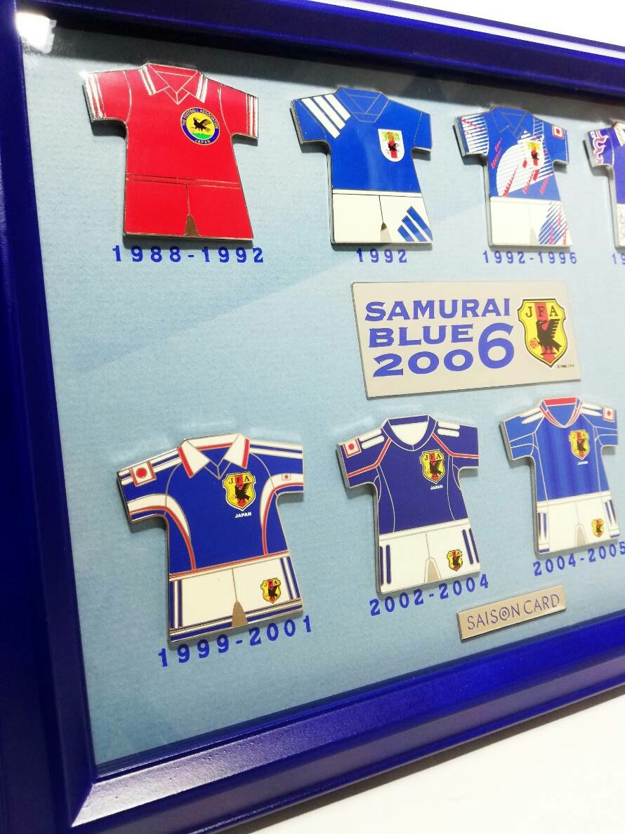 2021新作モデル サッカー日本代表2006サムライブルー額入りピンバッチセット SAMURAI BLUE 2006ピンバッジ