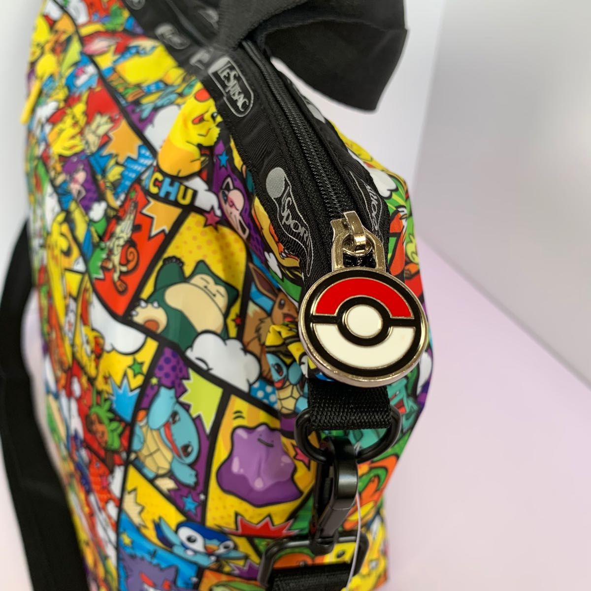 レスポートサック LeSportsac × POKEMON ポケモン 2WAY トートバッグ ポーチ付 ピカチュウ 海外限定