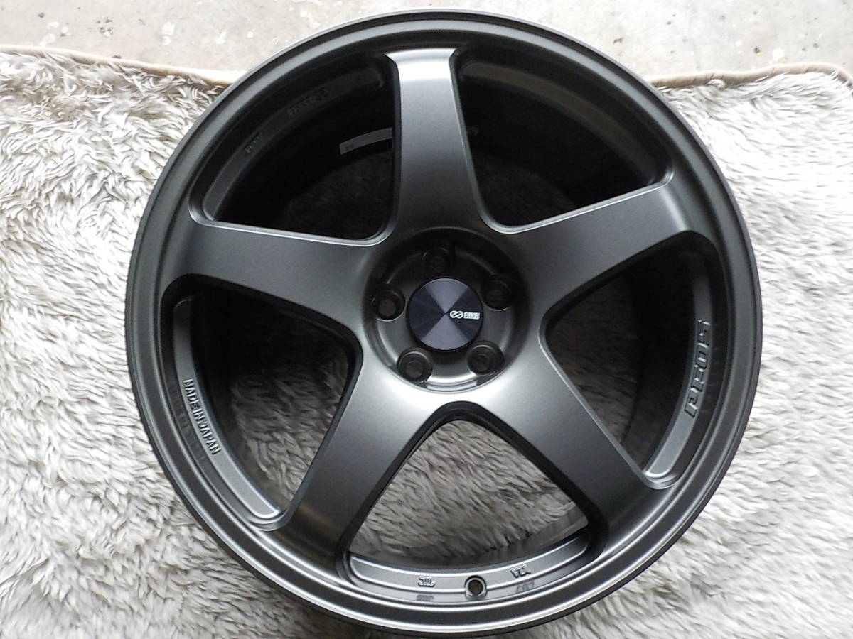 在庫品ENKEI PF05 8.5J ET45と9J ET40 5-100 Matte Dark Gunmetallic 各2本セット_イメージ