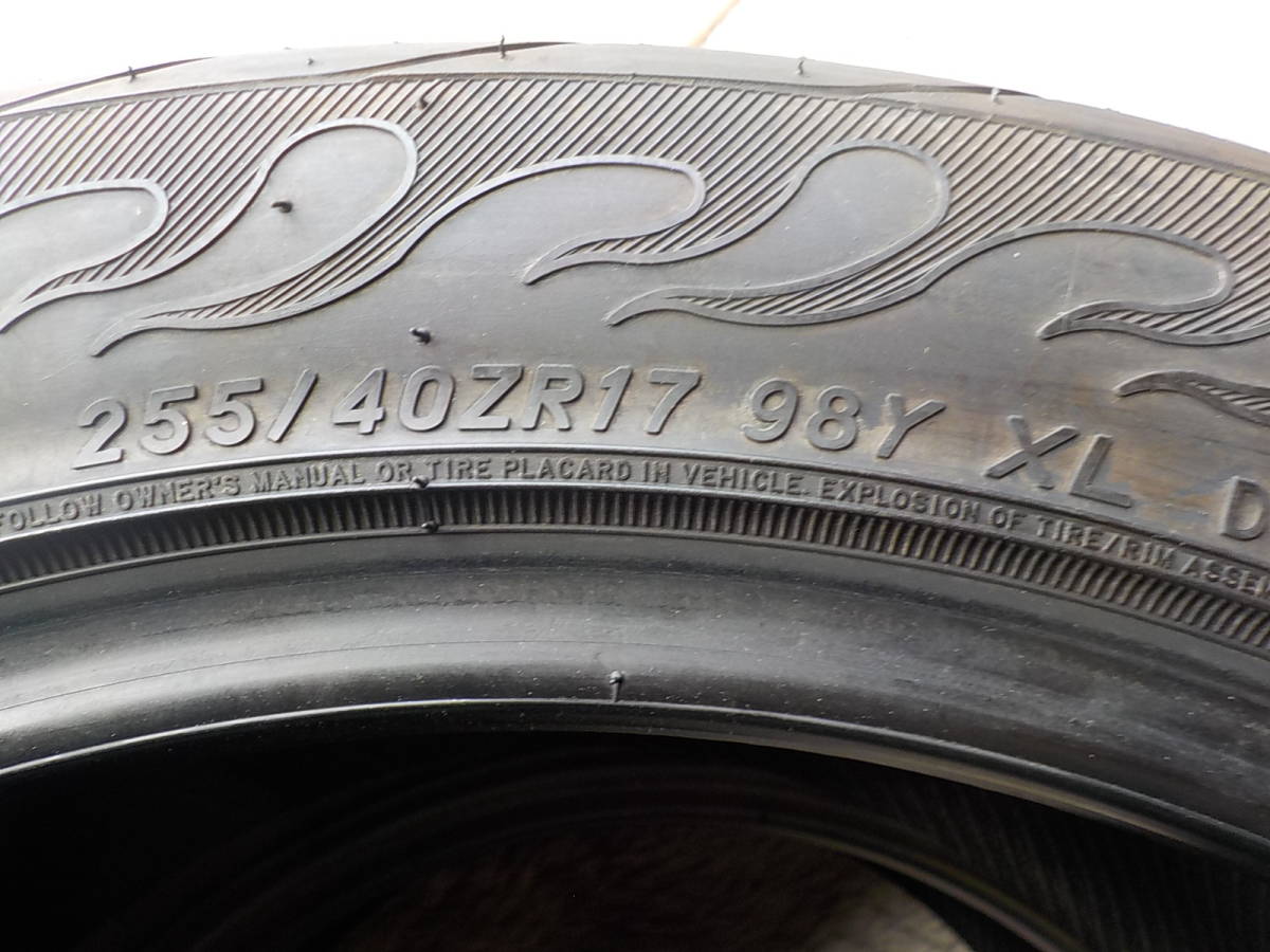 中古FINALIST 595EVO 255/40ZR17 98Y XL 2本_画像8