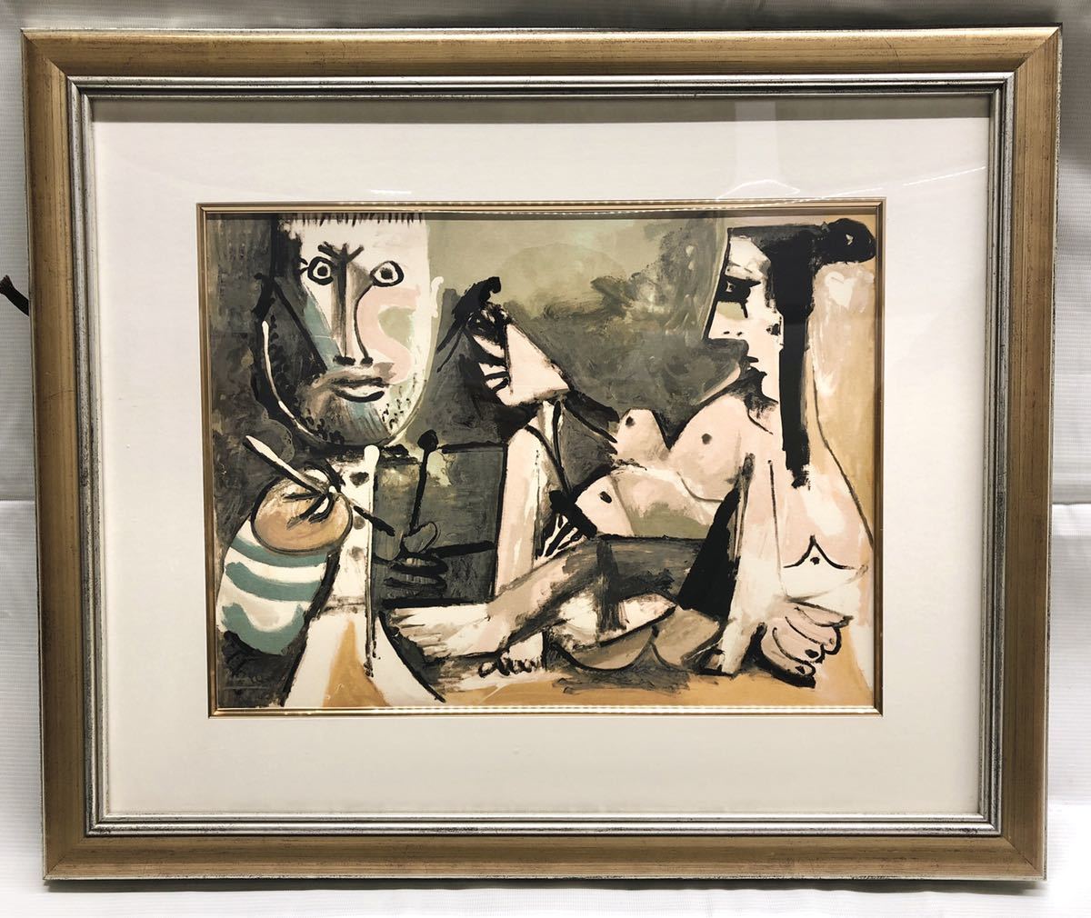 美品◆ 美品◆PABLO R.PICASSO ピカソ セリグラフ The Artist His Model 1964 Buffalo AKG Art Museum_画像1