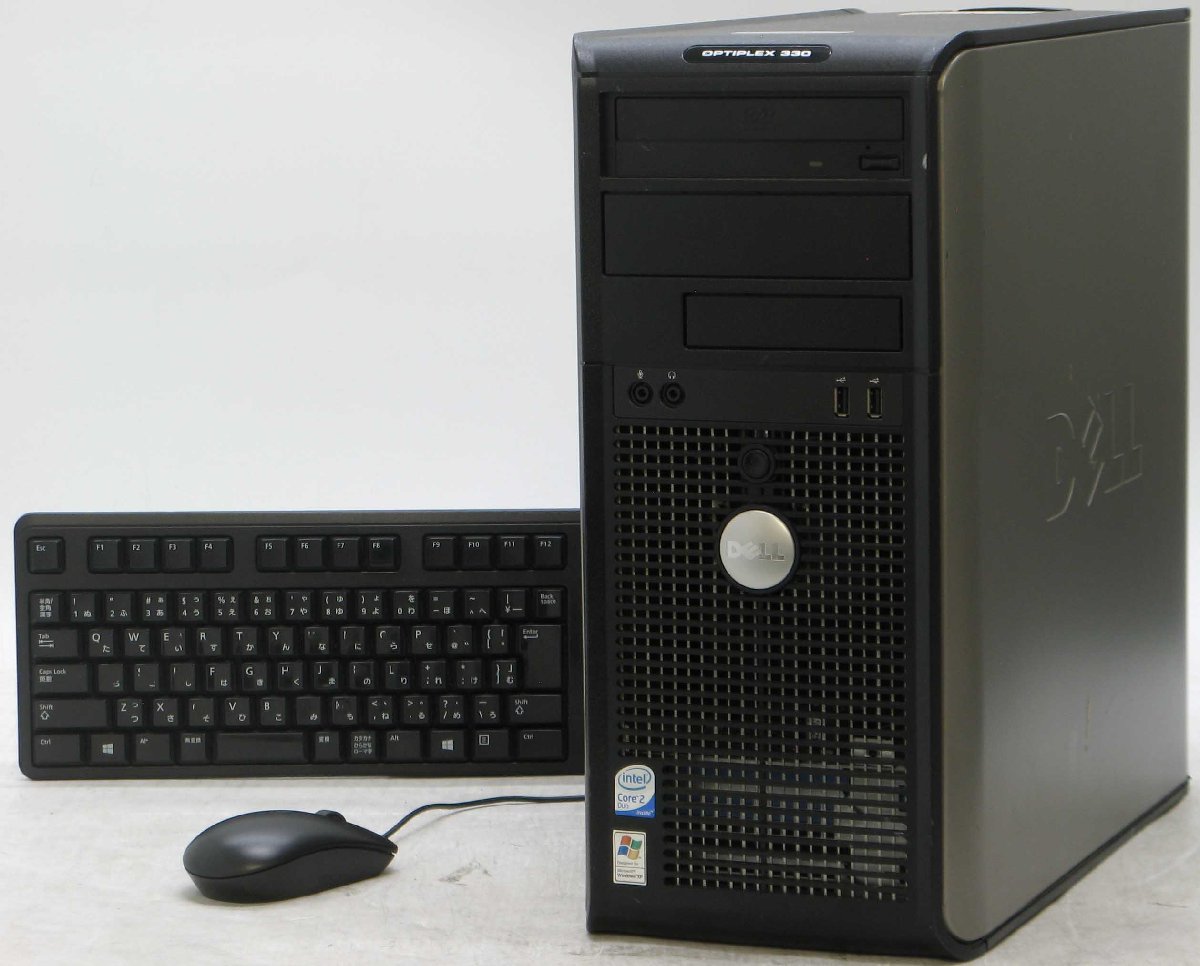 DELL Optiplex 330-E7200MT ■ Core2Duo-E7200/DVDROM/希少OS/動作確認済/WindowsXP デスクトップ