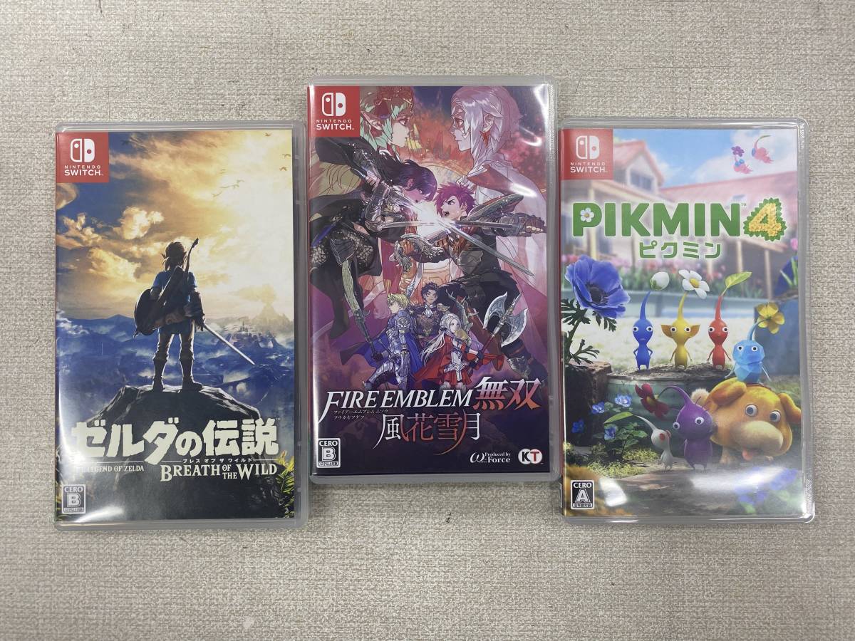 3点 売切り! Nintendo Switch ピクミン4 /ゼルダの伝説/ファイアー