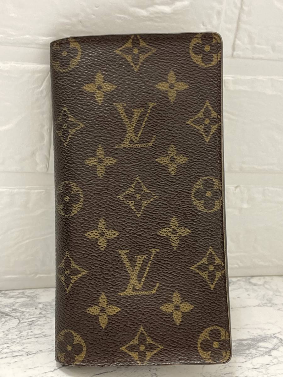 〓LOUIS VUITTON ルイヴィトン〓M60825 長財布 札入れ 2つ折り モノグラム ポルトカルト クレディ〓USED_画像1