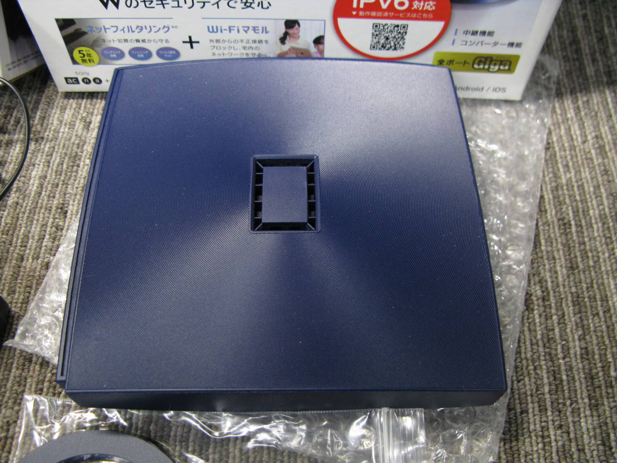 rkキ10-82 I-O DATA アイ・オー・データ 無線LANルーター WN-AX1167GR2 2点セット 中古品　通電確認済_画像5