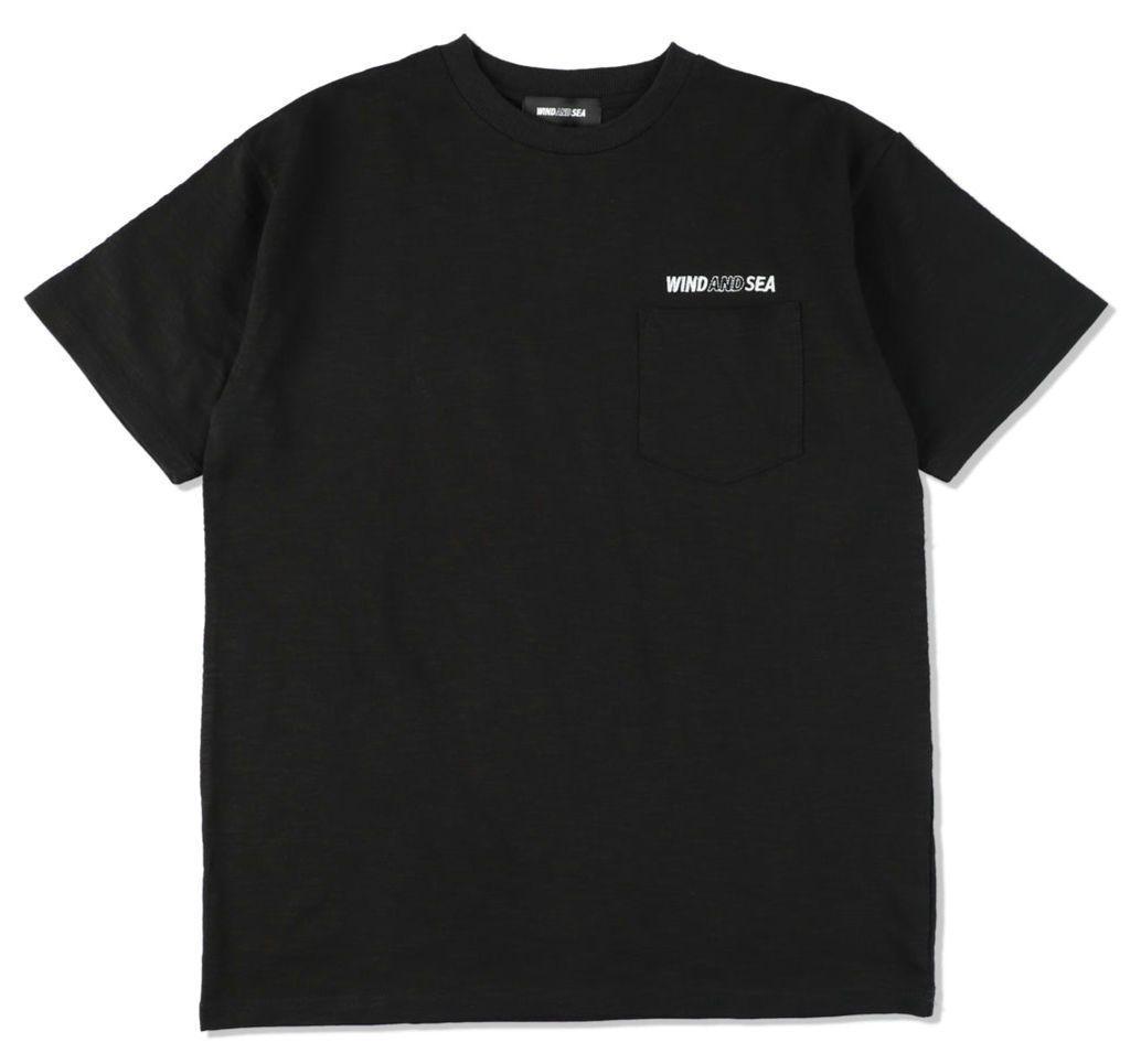 即発送 極少 ≪即決 送料無料 ≫ WIND AND SEA MOUNTAIN RANGE POCKET S/S T BLACK XL ウィンダンシー マウンテン レンジ ポケット Tシャツ_※参考画像※