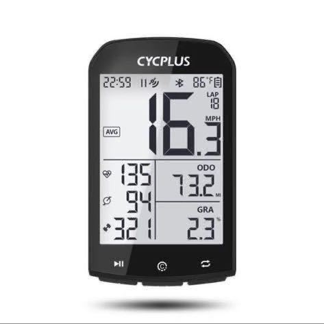 【新品】CYCPLUS GPS M1 サイコン サイクルコンピューター 自転車 ワイヤレス ANT+ STRAVA ロードバイク 本体 + Z1マウント付き！の画像3
