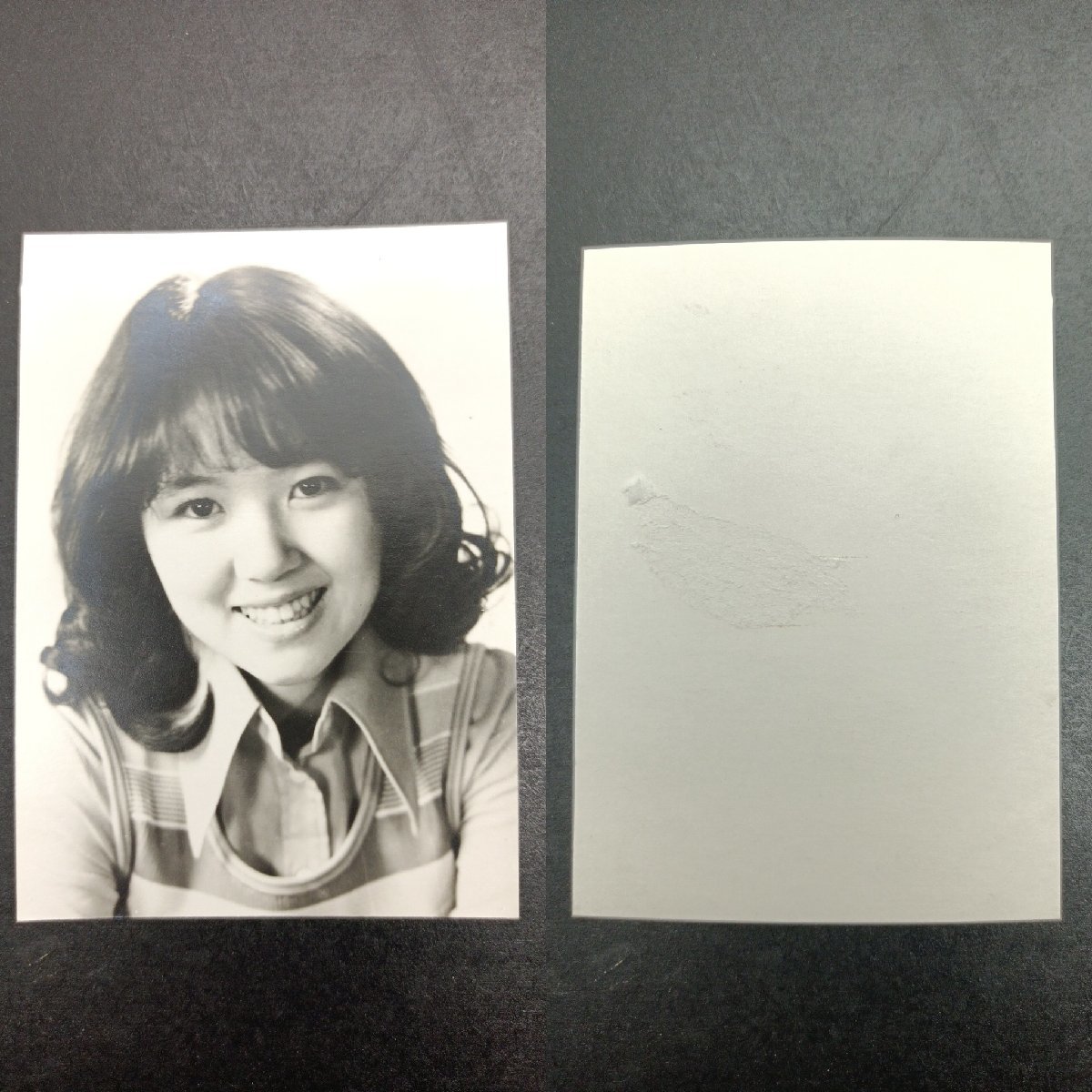  photograph of a star Pro my do. rice field beautiful fee . Showa era idol singer photograph 2 sheets white black collection that time thing [ road comfort Sapporo ]