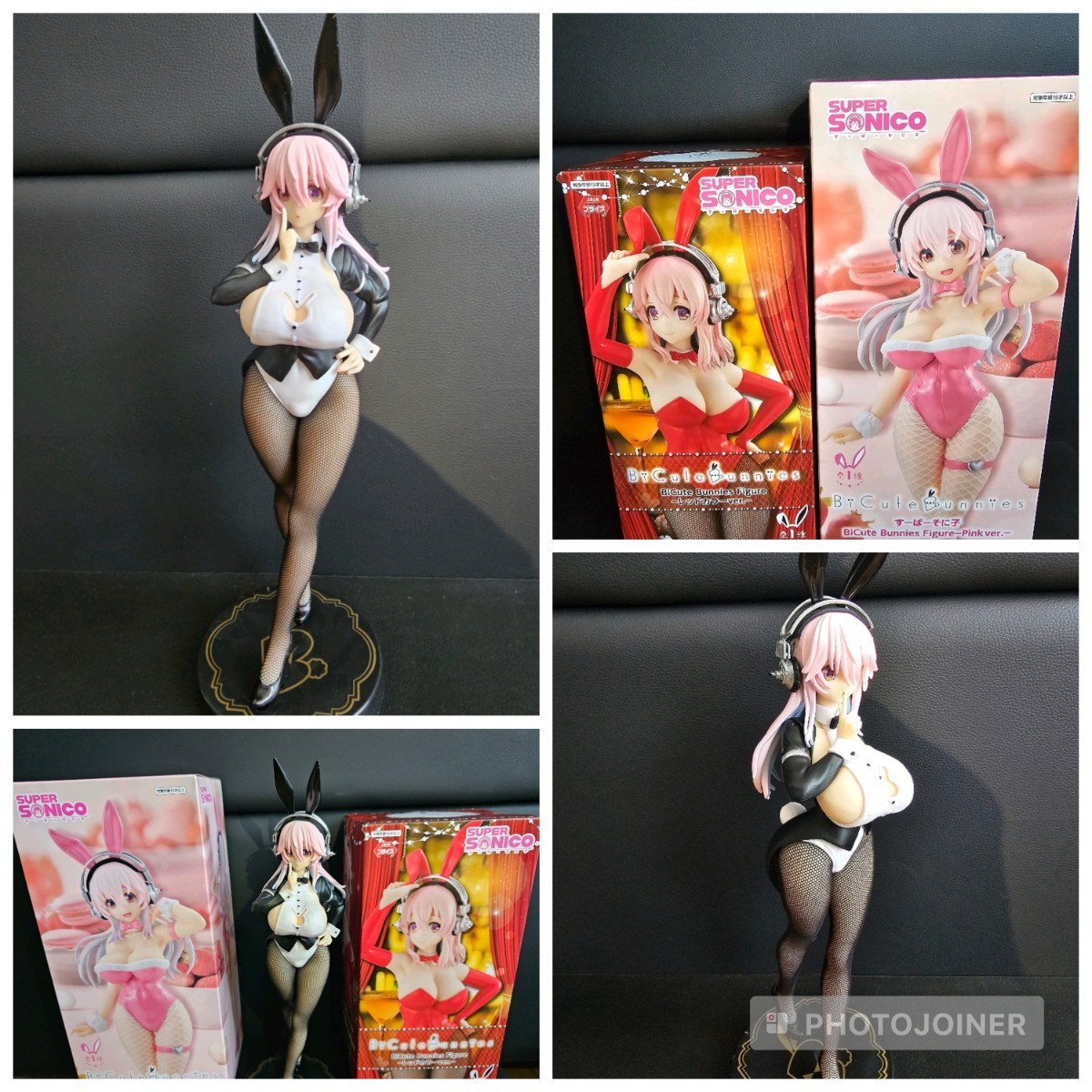 3種セット すーぱーそに子 バニー BiCute Bunnies Figure Pink ver.+レッドカラーver.+海外限定品 Newly Drawn フィギュア/網タイツ ピンク_画像1