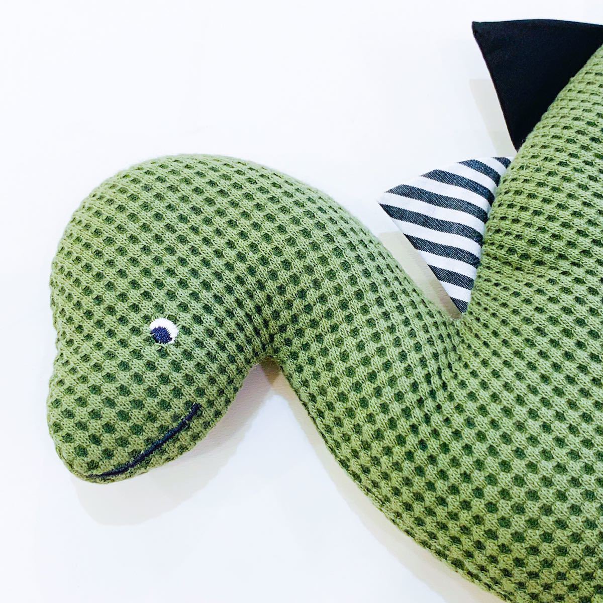 [ new goods unused ]mocmofmokmof dinosaur soft toy ... baby pillow khaki green green ... waffle nap baby lovely 