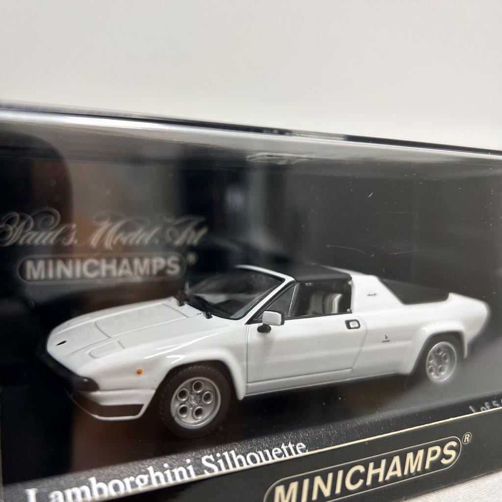 MINICHAMPS 1/43 Lamborghini Silhouette 1976年 White PMA ミニチャンプス ランボルギーニ シルエット ホワイト ミニカー モデルカー_画像1