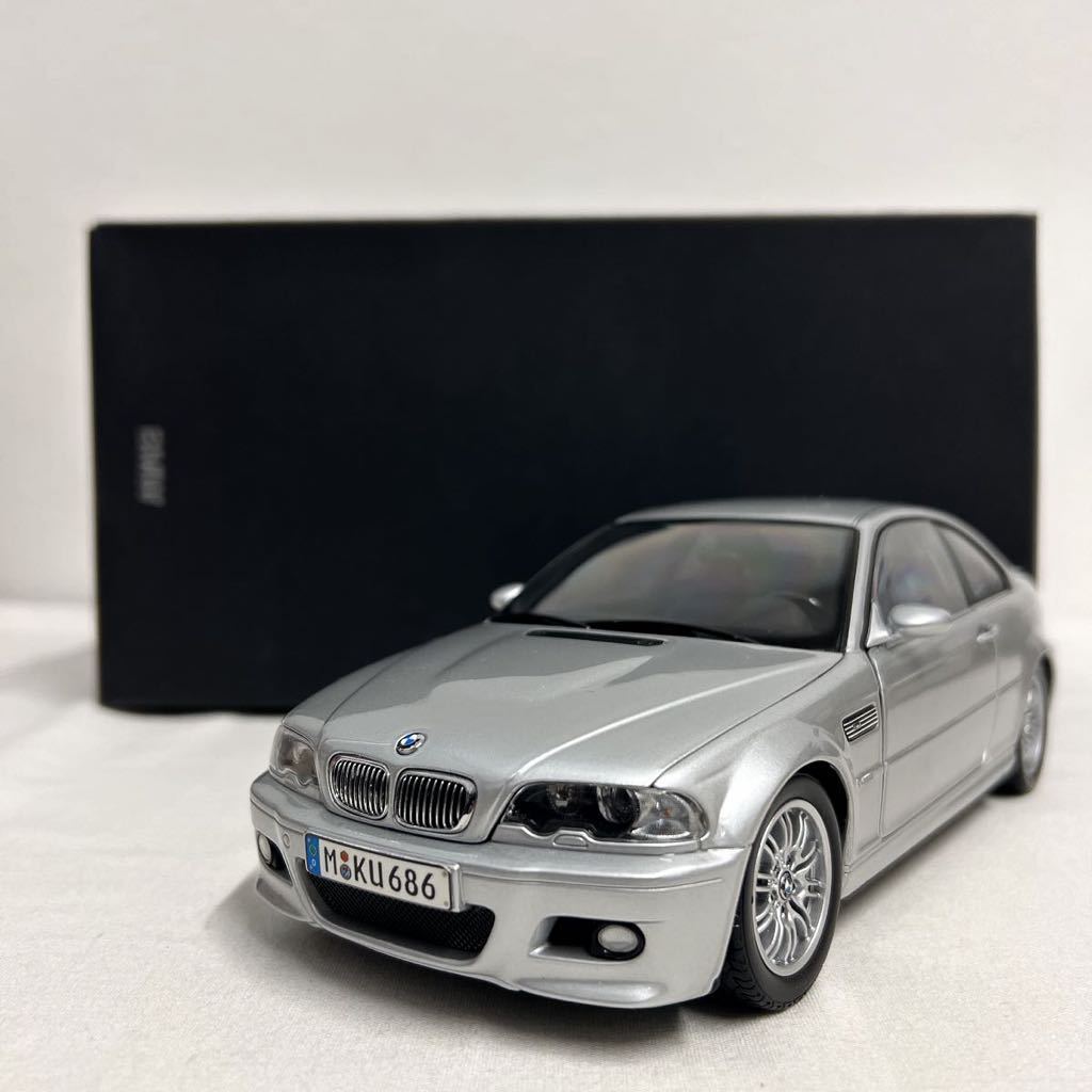 BMW ディーラー特注 KYOSHO 1/18 M3 E46 Coupe Silver 京商 3シリーズ クーペ シルバー 旧車 ミニカー モデルカー 3erの画像1