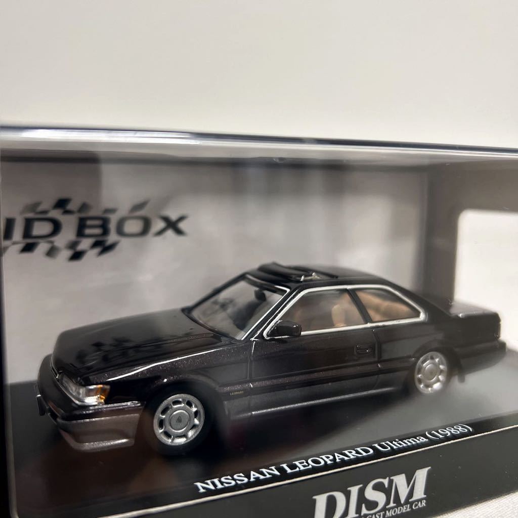 アオシマ DISM KID BOX 限定 1/43 NISSAN LEOPARD Ultima F31 後期型 ダークパープル 日産レパード アルティマ 旧車 国産名車 ミニカー_画像1