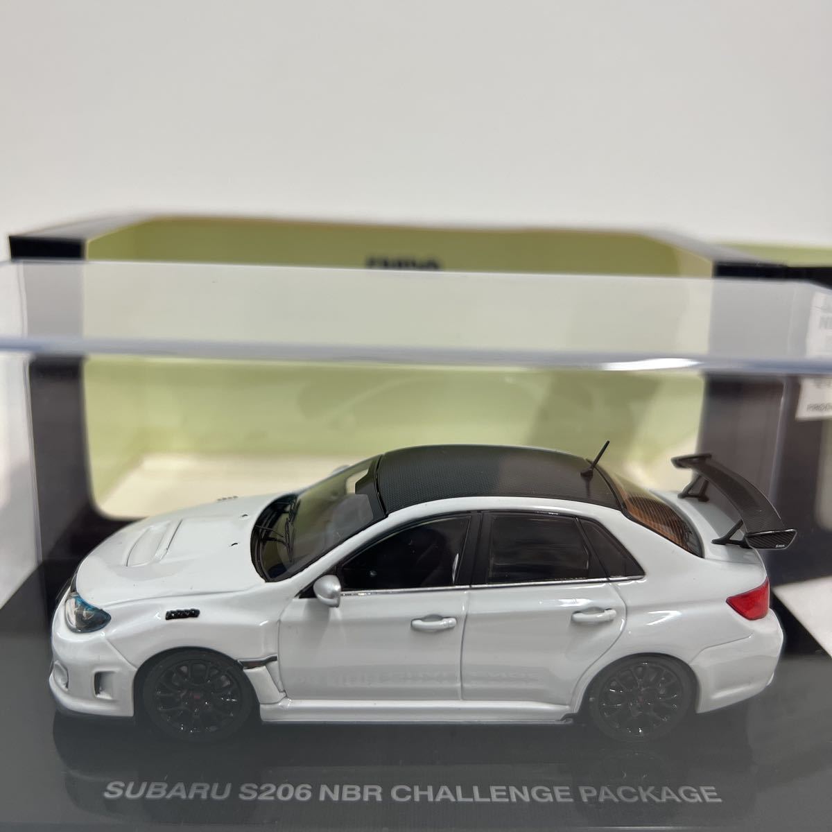EBBRO 1/43 SUBARU S206 NBR CHALLENGE PACKAGE White エブロ スバル チャレンジパッケージ インプレッサ ミニカー モデルカー gvb_画像6