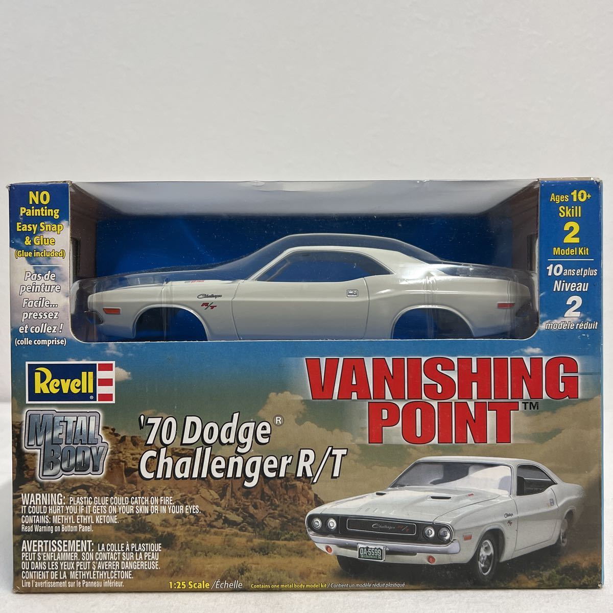 未組立 Revell Metal Body 1/25 VANISHING POINT '70 Dodge Challenger R/T 映画バニシングポイント ダッジ チャレンジャー 劇中車ミニカー_画像1