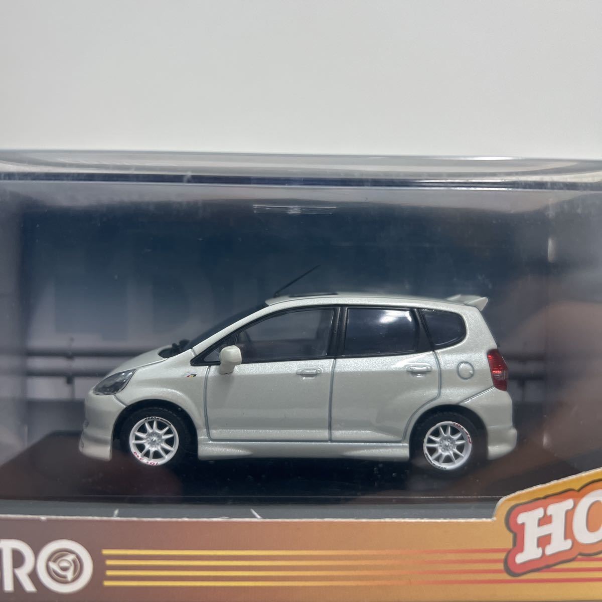 EBBRO 1/43 HONDA MUGEN Fit Pearl White EBBRO Honda Mugen Fit first generation minicar model car gd