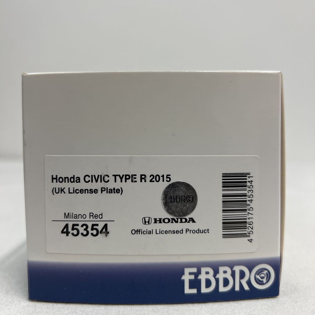 EBBRO 1/43 HONDA CIVIC TYPE R 2015 UK Licence Plate Milano Red エブロ ホンダ シビック タイプR レッド FK2 ミニカー モデルカー_画像4