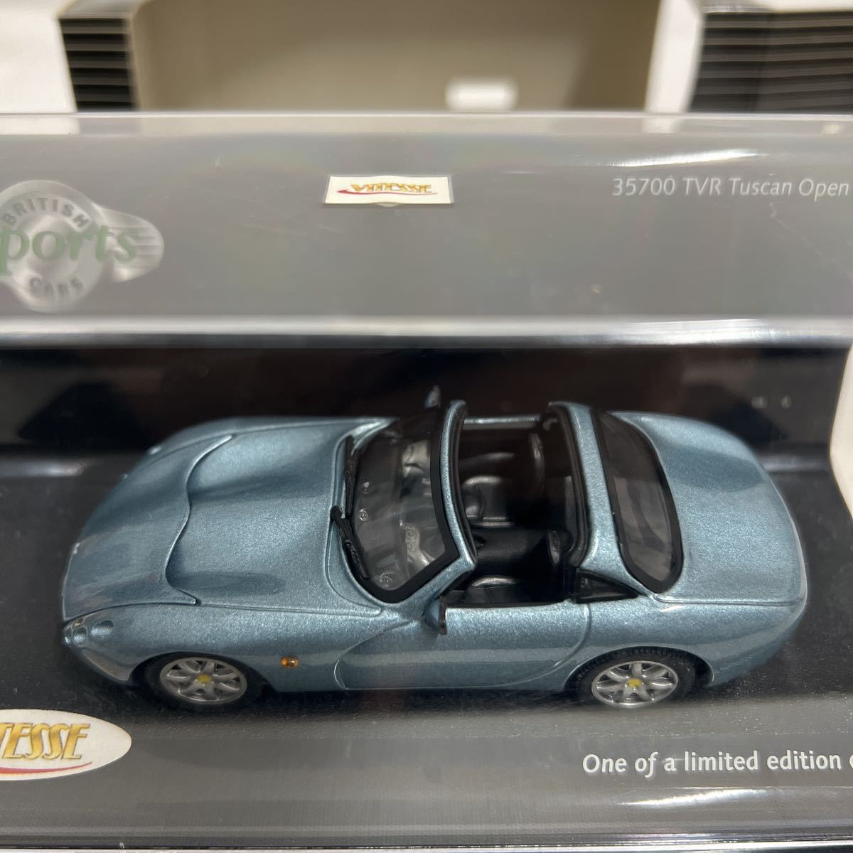 VITESSE 1/43 TVR Tuscan Open Reflex Silver Blue ビテス タスカン オープン リフレックスシルバーブルー ミニカー モデルカーの画像6