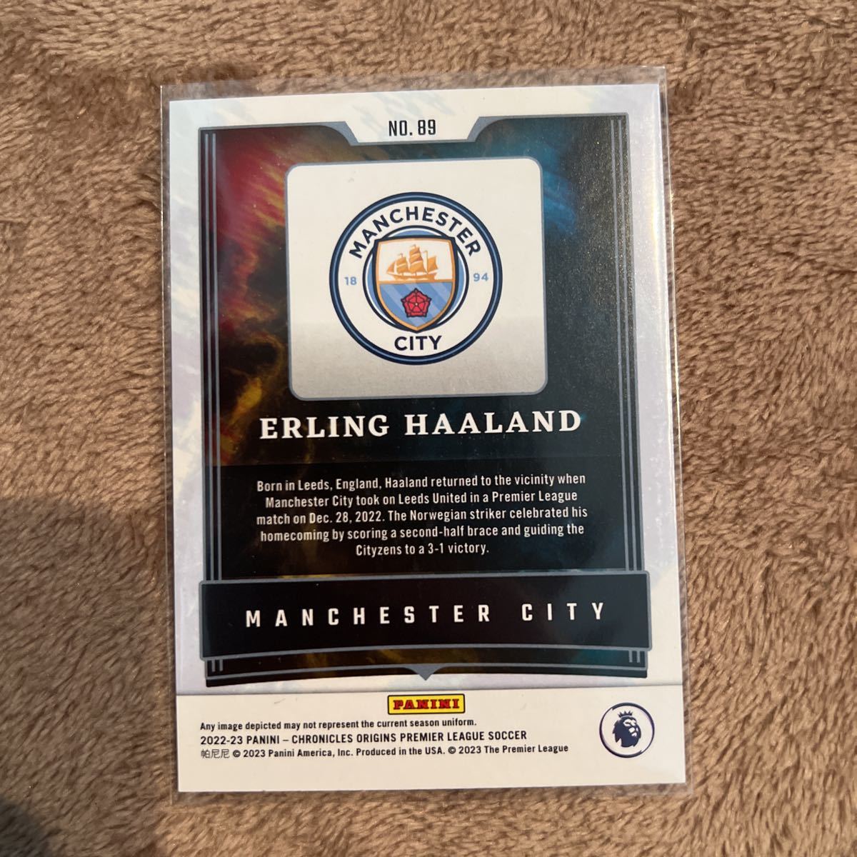 Erling Haaland ハーランド - 2022-23 Panini Chronicles Soccer Premier League - Origins - Manchester City マンチェスター・シティ_画像2