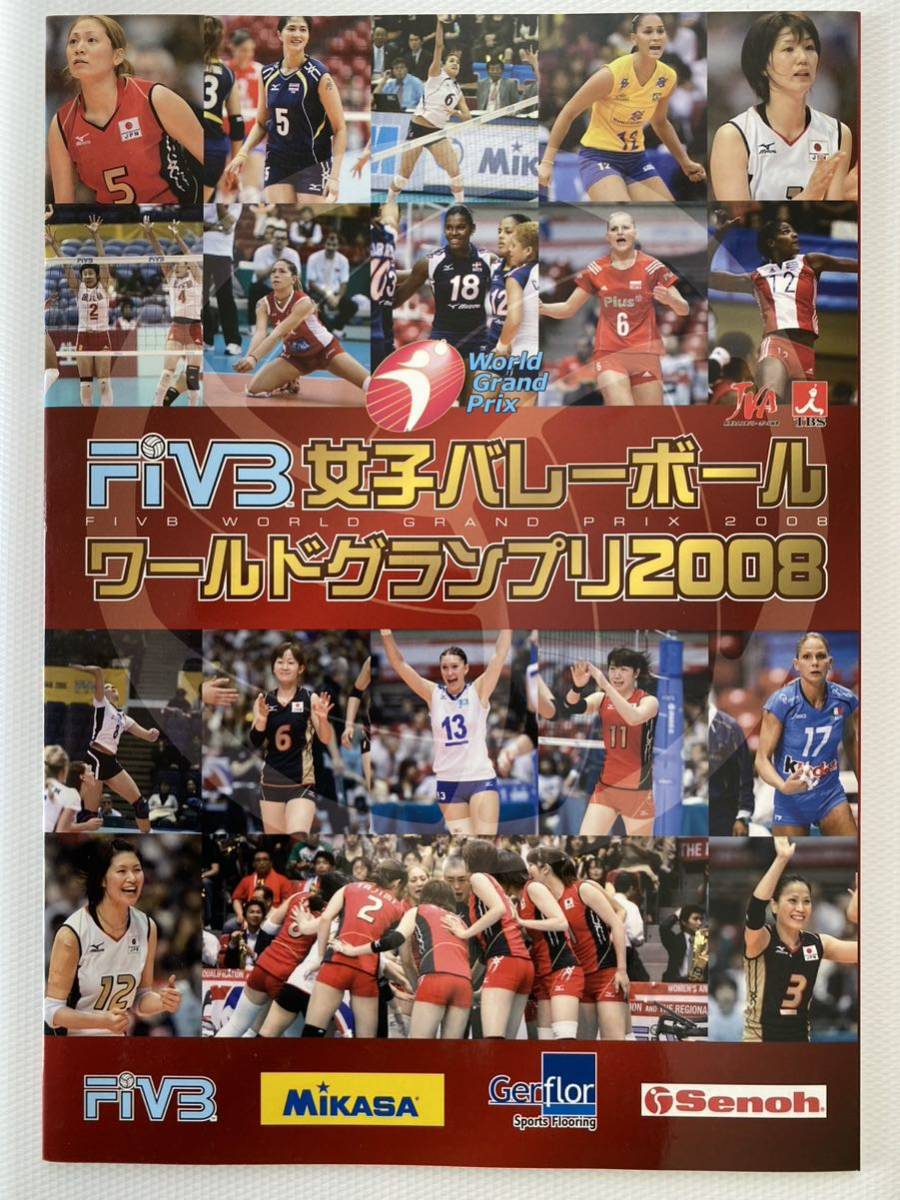 FIVB女子バレーボールワールドグランプリ2008 パンフレット　栗原恵　木村沙織　竹下佳江　高橋みゆき　佐野優子　杉山祥子_画像1