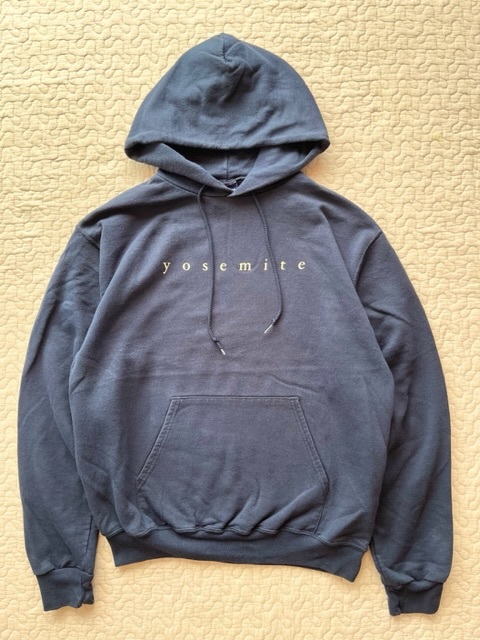 00's★Champion/チャンピオン YOSEMITE/ヨセミテ スウェット パーカー ネイビー M_画像1