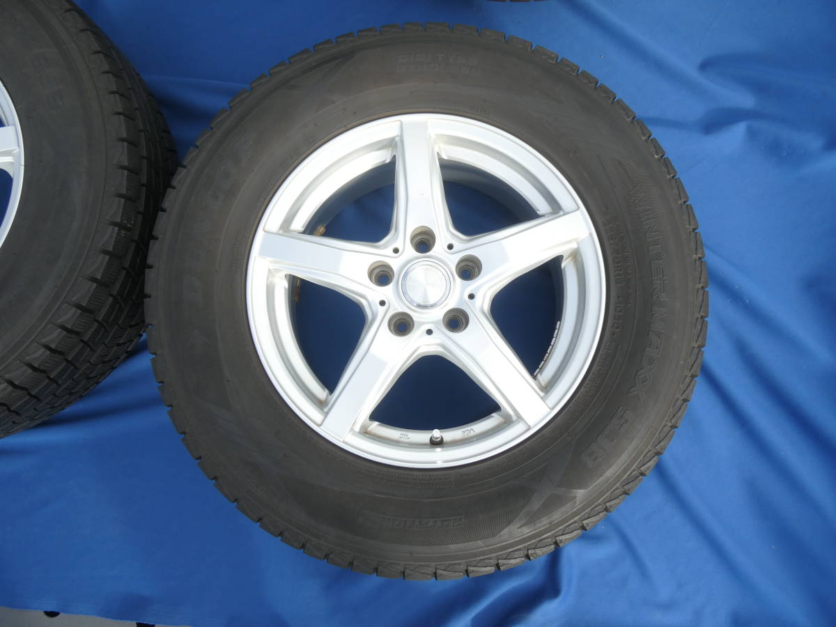 ダンロップ ウインターマックス SJ8 225/70R16 VIOLENTO 16インチ 6.5J +40 5穴 PCD114.3 スタッドレス デリカ D:5 すぐ履けます♪　　　　_画像5