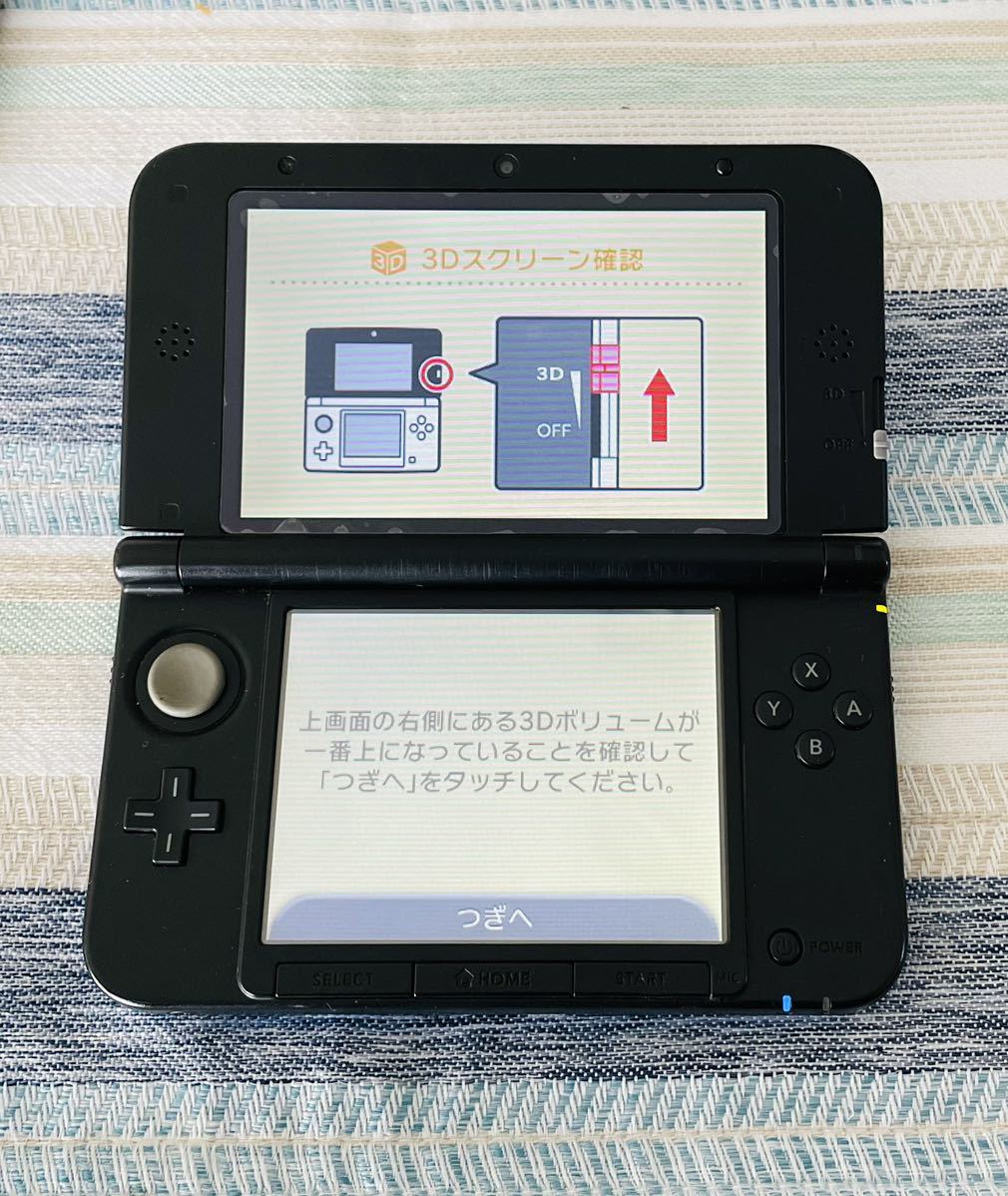 ニンテンドー3DS LL ブルーブラック　本体動作品　送料無料　任天堂 Nintendo 3DS 付属品付き