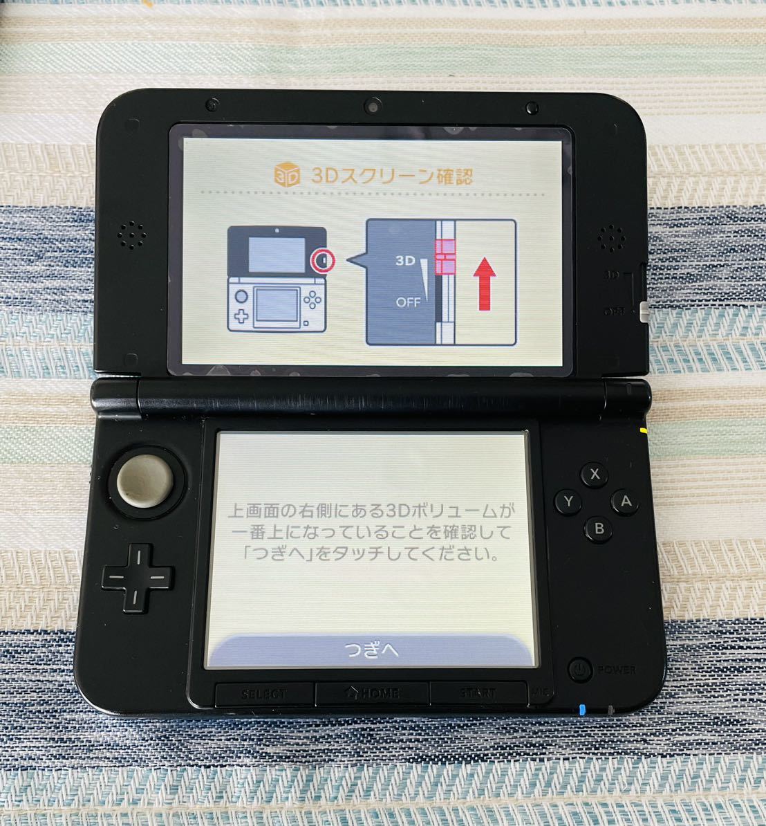 ニンテンドー3DS LL ブルーブラック　本体動作品　送料無料　任天堂 Nintendo 3DS 付属品付き