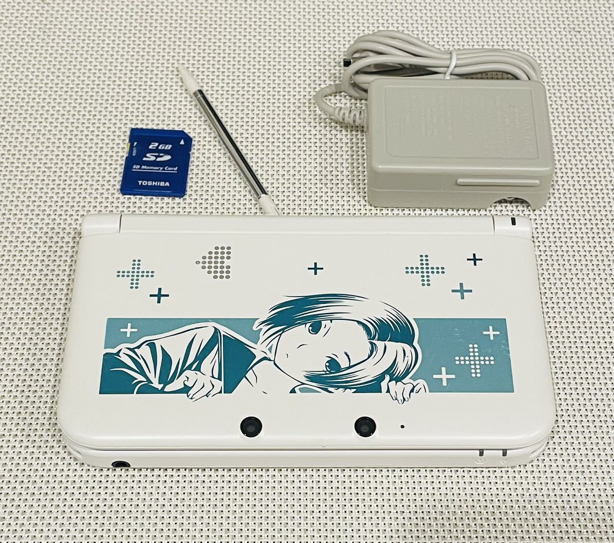 美品ニンテンドー3DS LL NEWラブプラス リンコデラックス 本体動作品