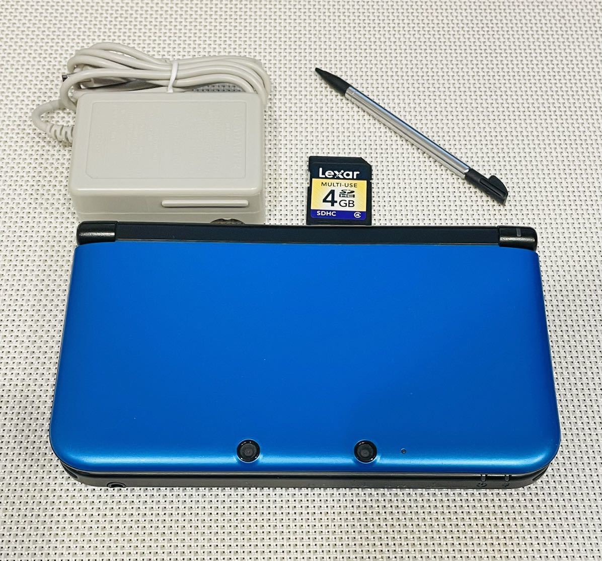 ニンテンドー3DS LL ブルーブラック 本体動作品 送料無料 Nintendo 3DS
