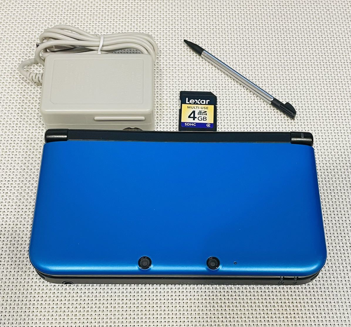 正常動作品】ニンテンドー3DS LL ブルー×ブラック 本体のみ-