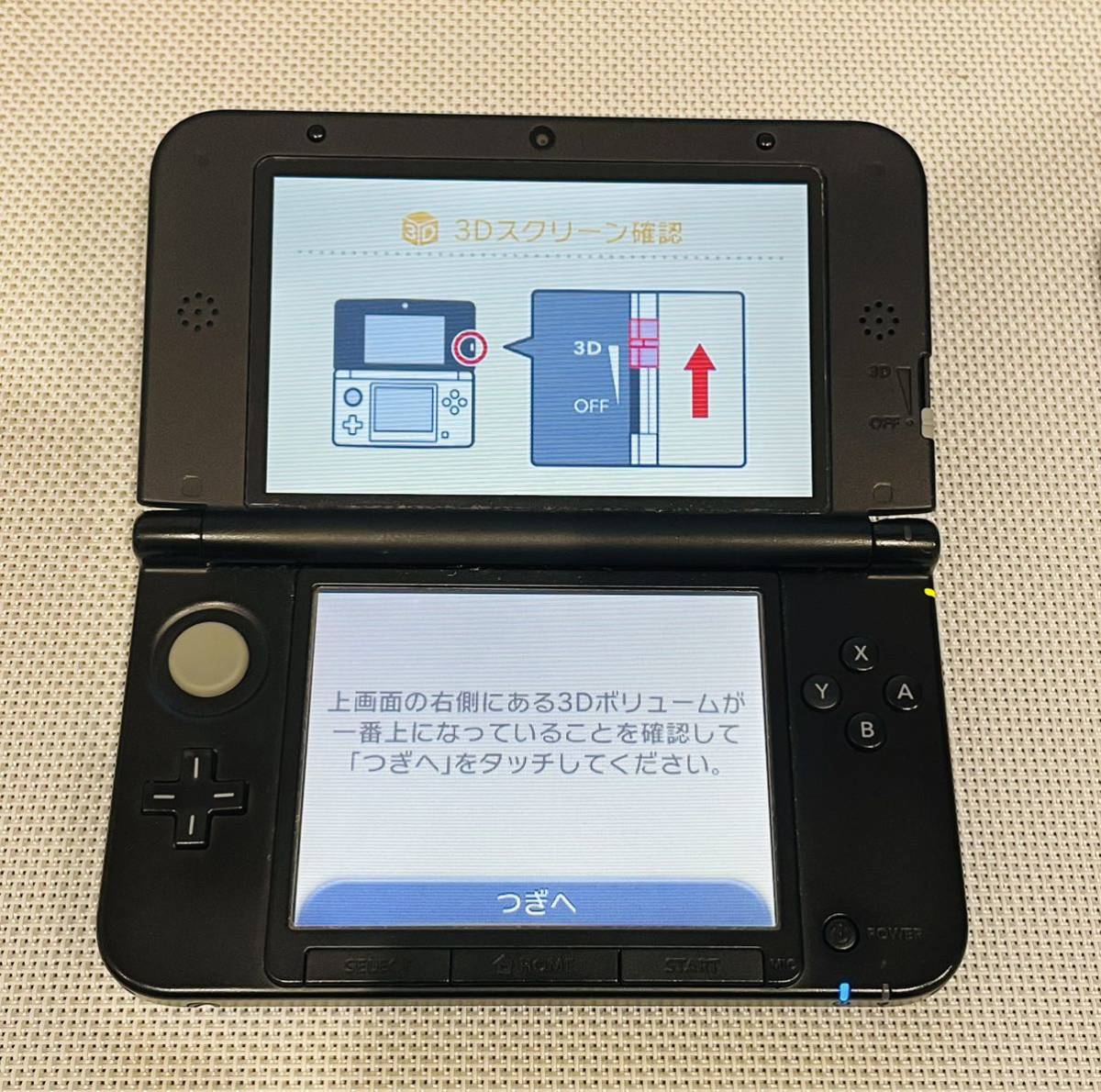 ニンテンドー3DS LL ブルーブラック本体動作品　送料無料　付属品付き　Nintendo 任天堂