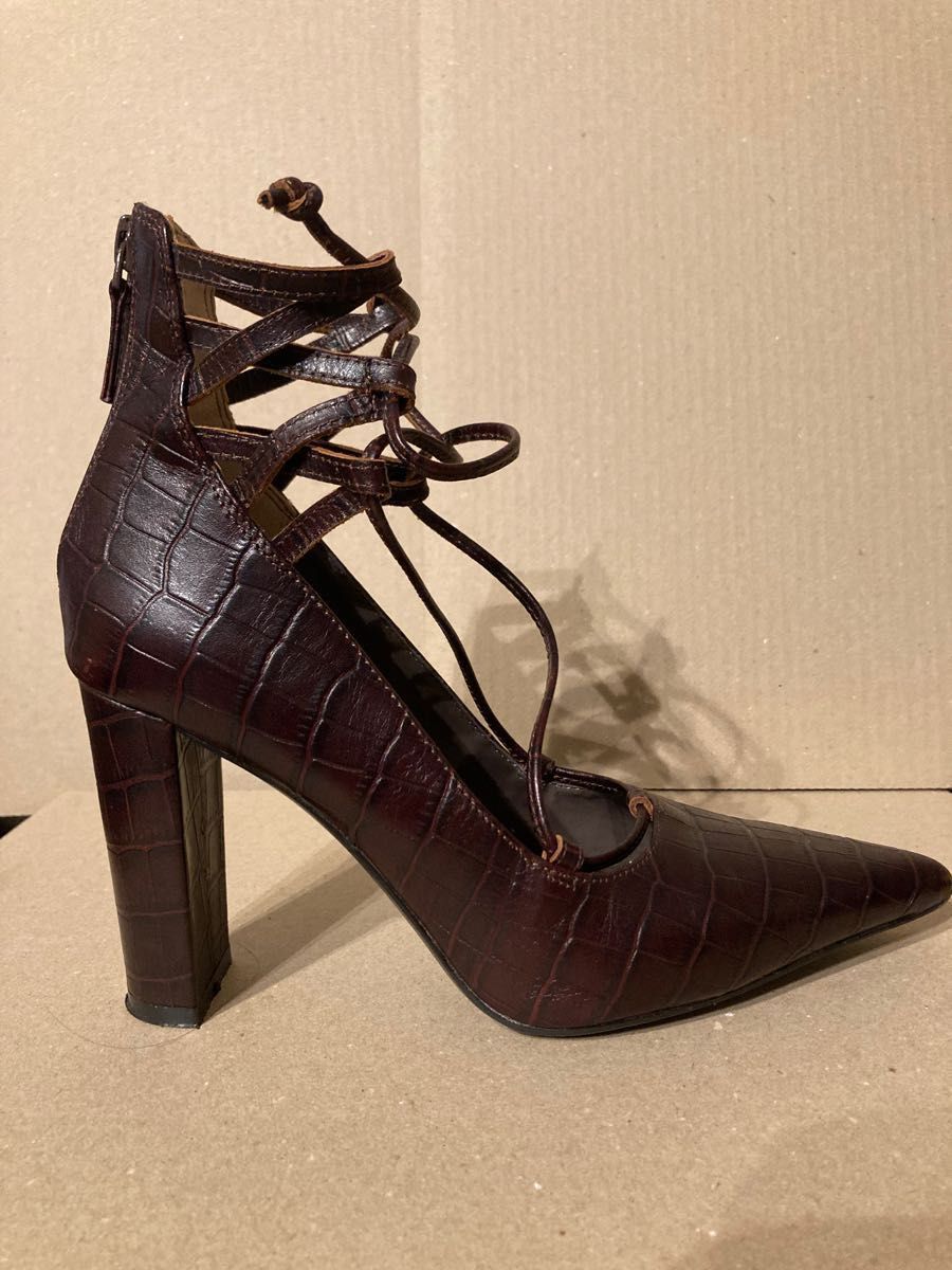 Ameri vintage Mサイズ ZIGZAG LACE UP PUMPS レースアップ Ameri vintage Mサイズ ZIGZAG LACE UP PUMPS レースアップ