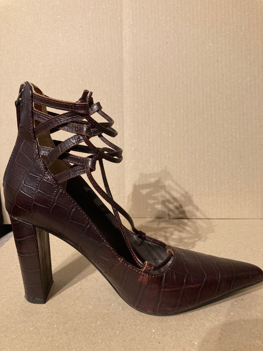 Ameri vintage Mサイズ ZIGZAG LACE UP PUMPS レースアップ Ameri vintage Mサイズ ZIGZAG LACE UP PUMPS レースアップ