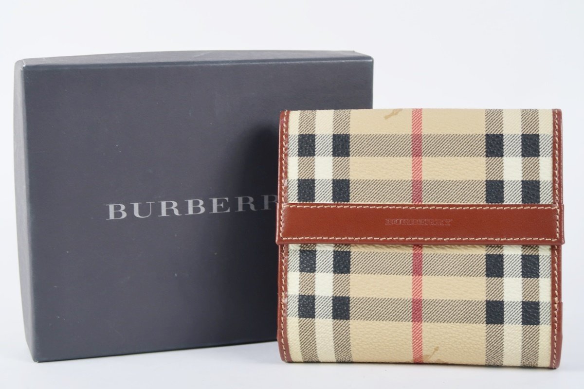 100％本物 二つ折り財布 バーバリー 【新品同様・未使用】BURBERRY