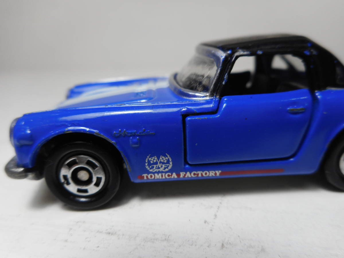 Tomika トミカ HONDA ホンダ S800 M S00M No25 1/51　TOMIKA FACTORY　トミカファクトリーレーシングストライプ USED No25 絶版 ブルー_画像8