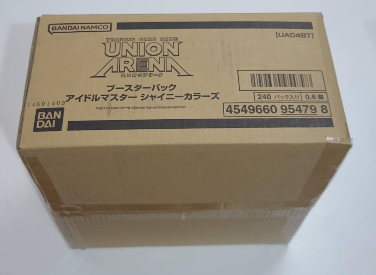 UNION ARENA ブースターパック アイドルマスター シャイニーカラーズ UA04BT 16パック入りBOX 1カートン16 BOX (256個入り)