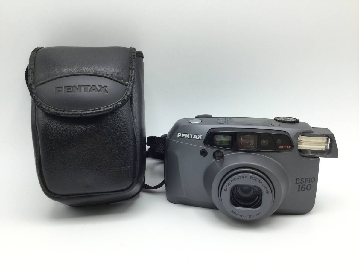 C85◎【通電のみ確認】PENTAX ペンタックス ESPIO エスピオ 160 フィルムカメラ ケース付き / 動作、精度未確認 現状品 ジャンク品 ◎_画像1