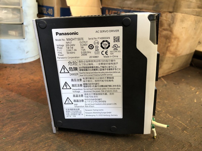 TP230178 　パナソニック/Panasonic　NC自動盤　ツガミ　C300-Ⅳから外しました。 サーボアンプ　MADHT1507E 動作未確認　　_画像3