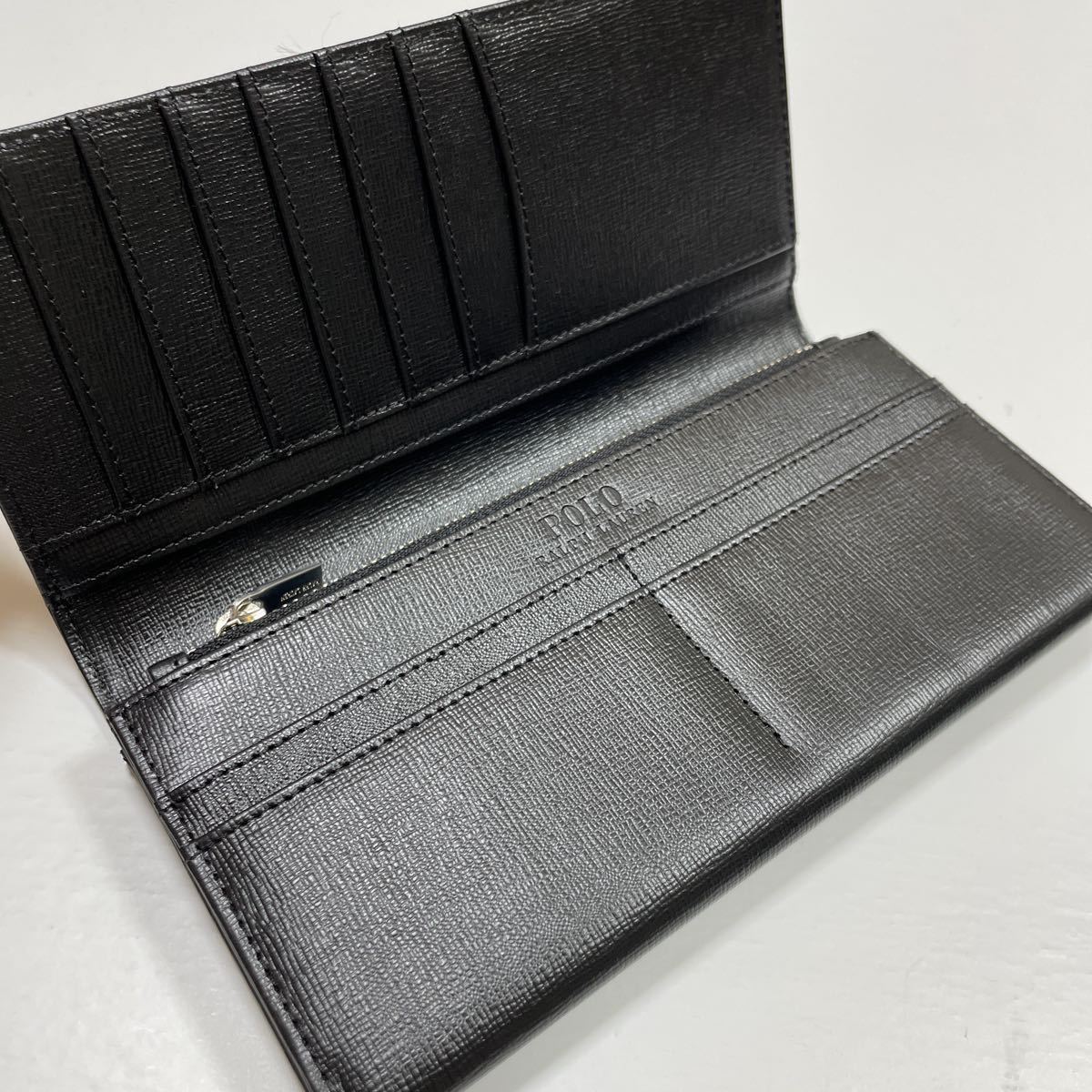 新品 ラルフローレン 長財布 黒 G/EE_画像3