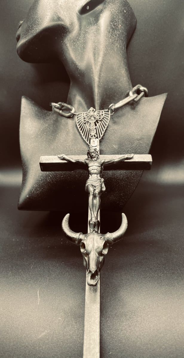 Jean-Paul GAULTIER ジャンポールゴルチェ/vintage Collection sample Buffalo dx cross antique necklace _画像1