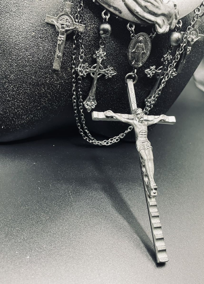 Jean-Paul GAULTIER ジャンポールゴルチェ/vintage Collection sample mulch cross antique necklace_画像4