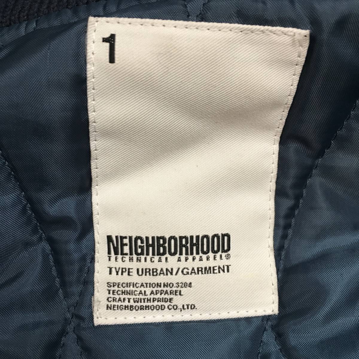 ●古3842　NEIGHBORHOOD　ネイバーフッド　スタジャン　ブルゾン　ネイビー　Sサイズ_画像6