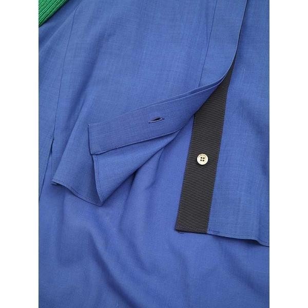 sacai サカイ 21AW Suiting Mix Shirt ニットドッキングシャツ ブルー サイズ:1 レディース ITSLNN630K8A_画像4