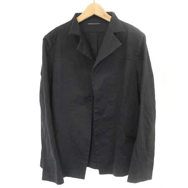 Yohji Yamamoto FEMME ヨウジヤマモトファム 04SS コットンデザインジャケット ブラック サイズ:2 レディース ITLXQNVJOQU7