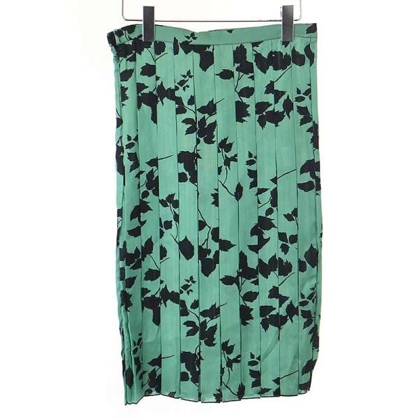 PLAN C план si-20SS цветок искусственный шелк юбка в складку зеленый размер :36 женский ITXFBORA0YL0