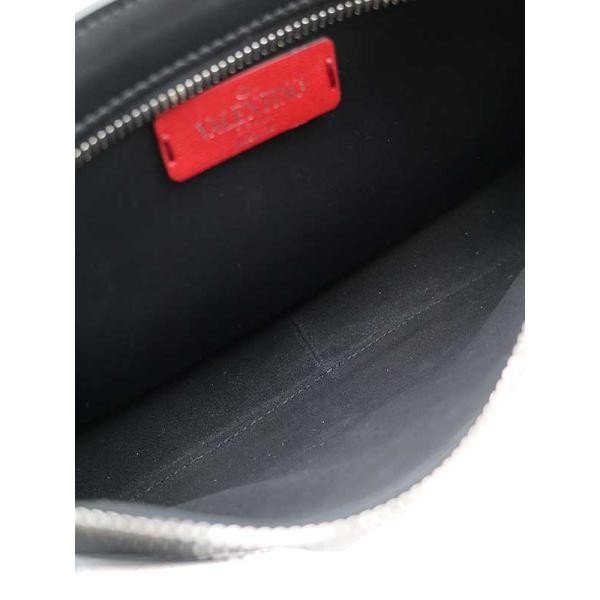 VALENTINO Valentino VLTN Logo leather waist bag black IT0XV9JMRLT4